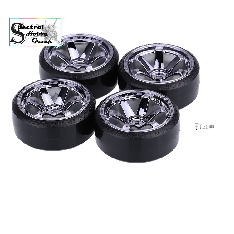 Phụ kiện Mô hình điều khiển RC Car: 1/10 Drift Tire lốp kèm vành xe cho Traxxas HSP Tamiya HPI Kyosho các loại