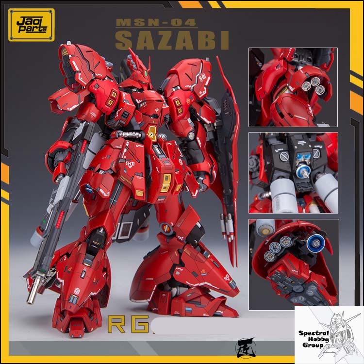 Độ mô hình gundam FULL SET METAL PART cho RG Sazabi Nu Unicorn Banshee Crossbone