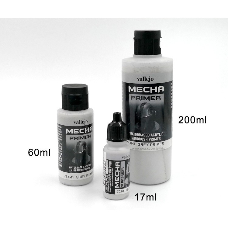 Sơn mô hình Vallejo Mecha Primer color White Grey Black