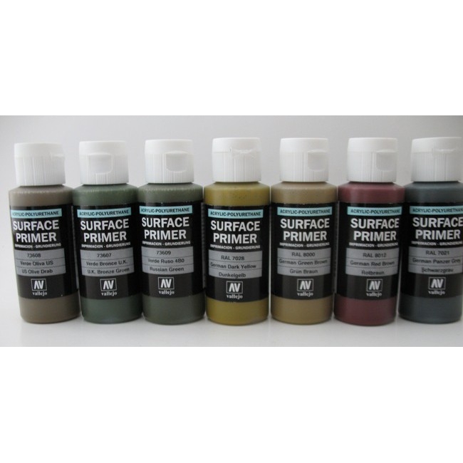 Sơn mô hình Acrylic Vallejo Surface Primer các loại