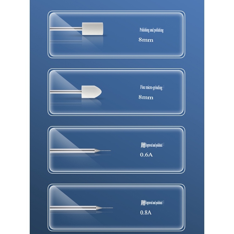 Phụ kiện bộ mũi mài dũa siêu nhỏ cho máy khoan mini grinding head - mài cắt mạch , nhựa , đá , gỗ, ...