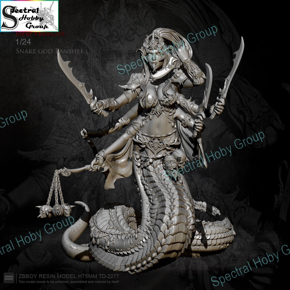 Mô hình nhựa 75mm Resin Snake God Banshee TD2277