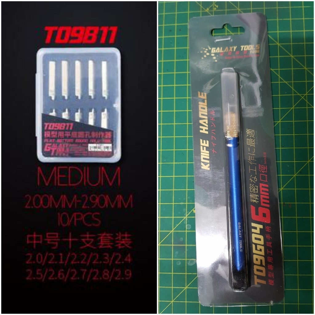 Dụng cụ Mũi khoan bằng Flat Bottom Round Hole Corner/Rivet Spin Blade drill (kèm cán đa năng)