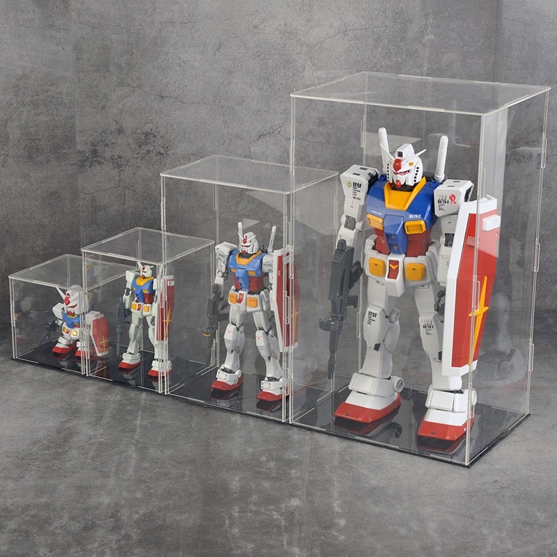Hộp mica trưng bày các cỡ đựng mô hình Figure Gundam Lego hobby- Display box stand
