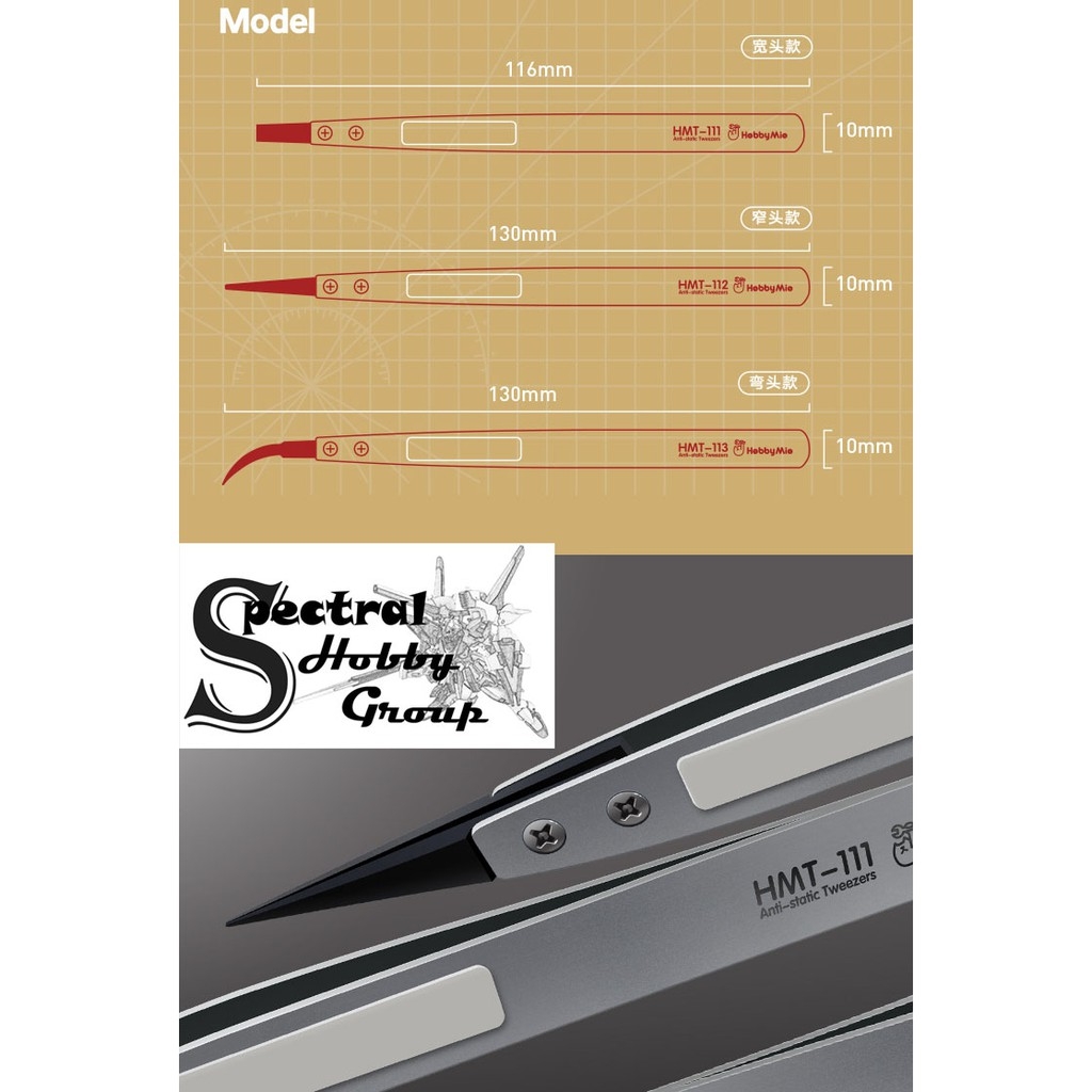 Nhíp gắp decal mô hình - Dụng cụ tool hobby MIO