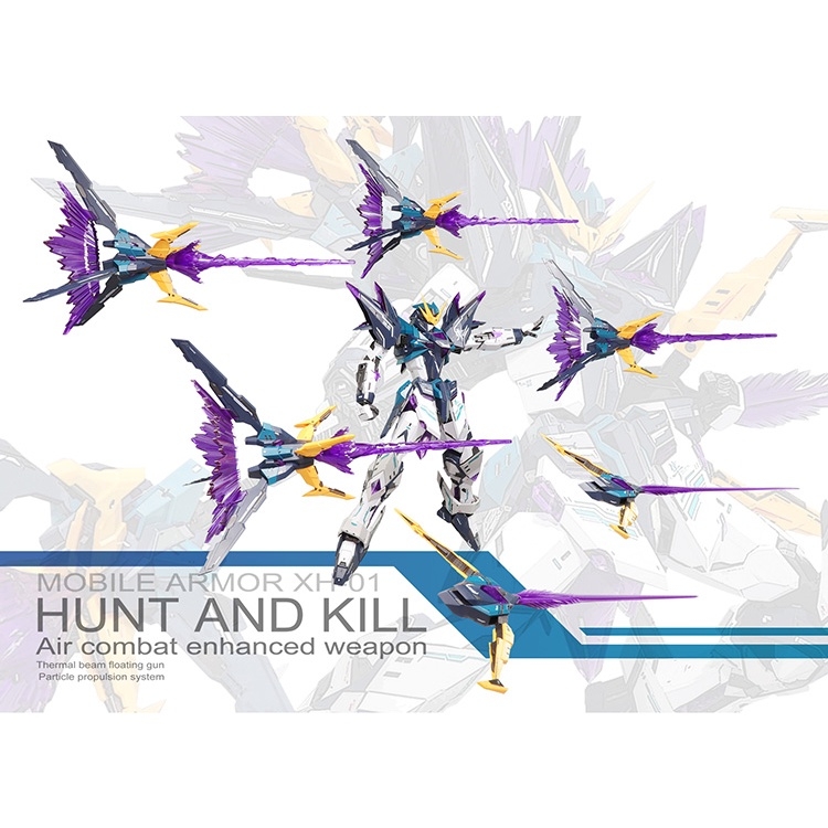 Mô hình lắp ráp MG 1/100 Hunter Hunt kill Air Combat enhanced weapon XH01 Supernova (kèm Decal/Base/Effect)