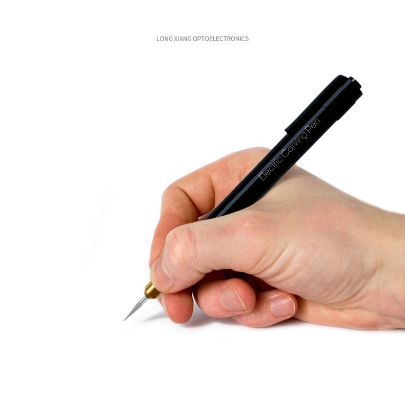 Dụng cụ bút khoan mô hình điêu khắc Mini cầm tay Mài cắt đánh bóng Handheld mini Electric Carving Pen Longxiang DK02