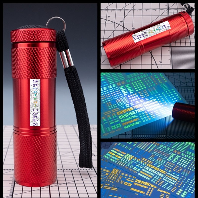 Đèn pin led tia cực tím huỳnh quang UV soi tiền soi phát quang các loại (không kèm pin)