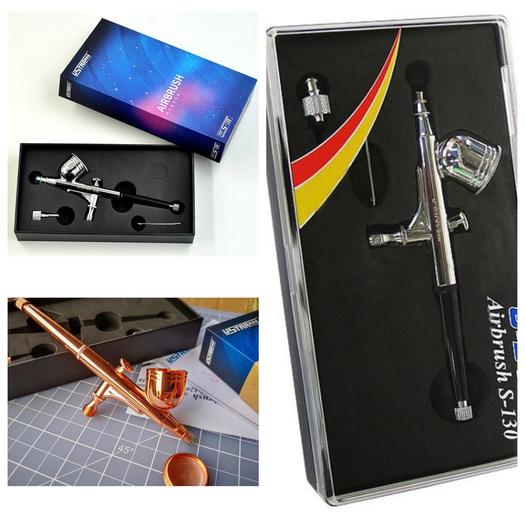 Bút sơn mô hình Airbrush Ustar s120 0.2mm s130 0.3mm s150 0.5mm U-star