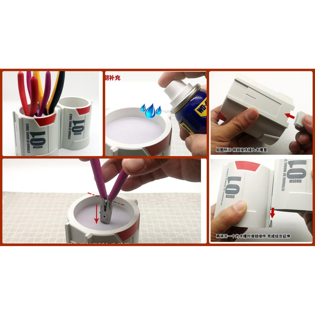 Dụng cụ cốc để đựng bảo vệ kìm chống gỉ anti rust box MS080 hobby tool