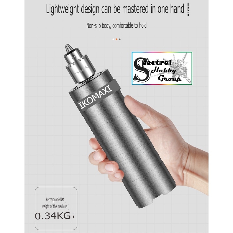 Dụng cụ KOMAX máy khoan mài cầm tay mini 12v / Rechargeable Electric mill small handheld polishing drill