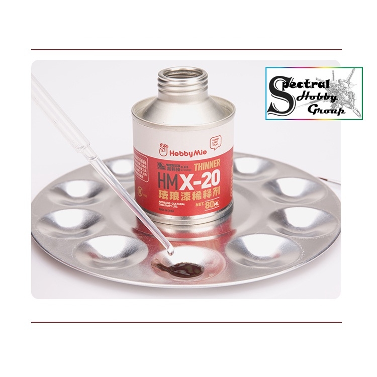 Dung môi pha sơn dầu Hobby MIO tẩy xóa panel line Enamel X-20 X20 80ml thinner paint