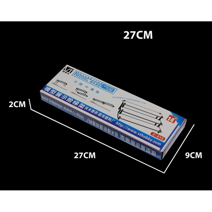 Phụ kiện giá bầy mô hình 3 4 tầng base mica toy box play display stand Ladder