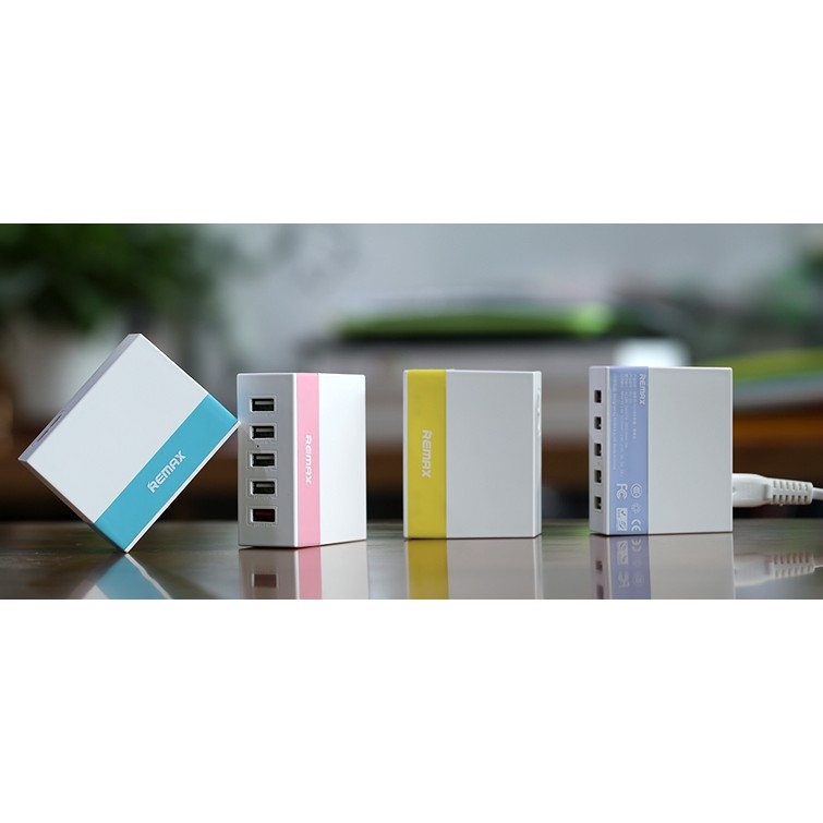 Cốc Sạc Remax RU-U1 5 cổng USB sạc nhiều thiết bị cùng lúc Charger Adapter