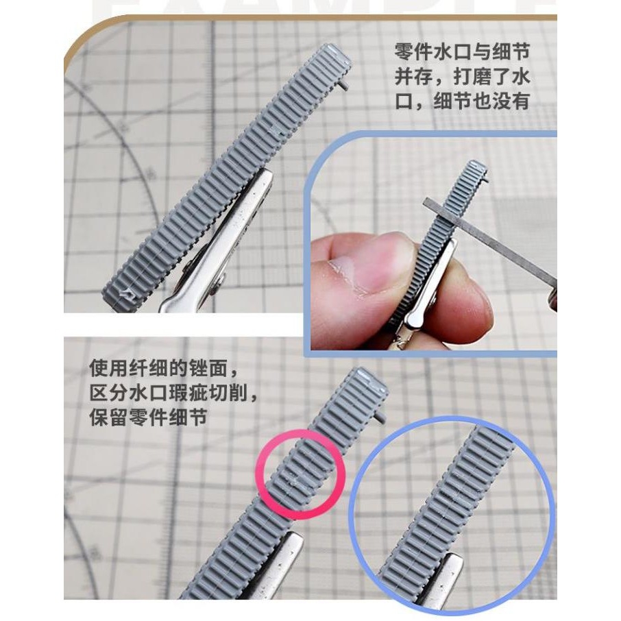 Dụng cụ que dũa nhám mịn mini cho mô hình #400-1200 Grinding Blade 90681 90682 ustar