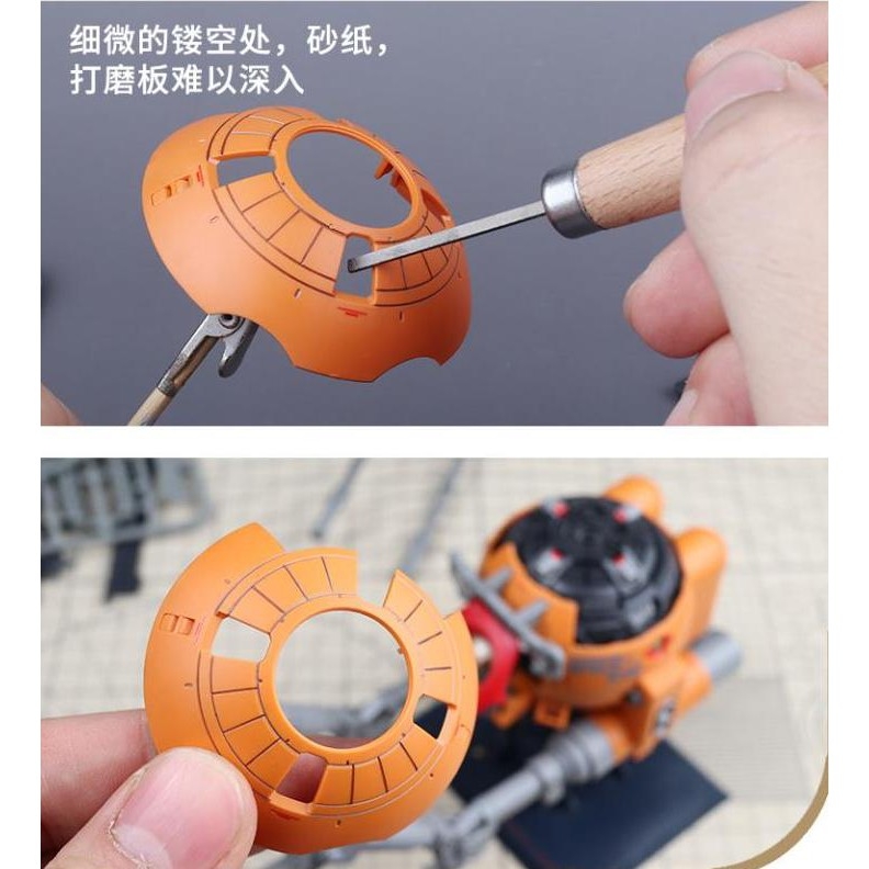 Dụng cụ que dũa nhám mịn mini cho mô hình #400-1200 Grinding Blade 90681 90682 ustar