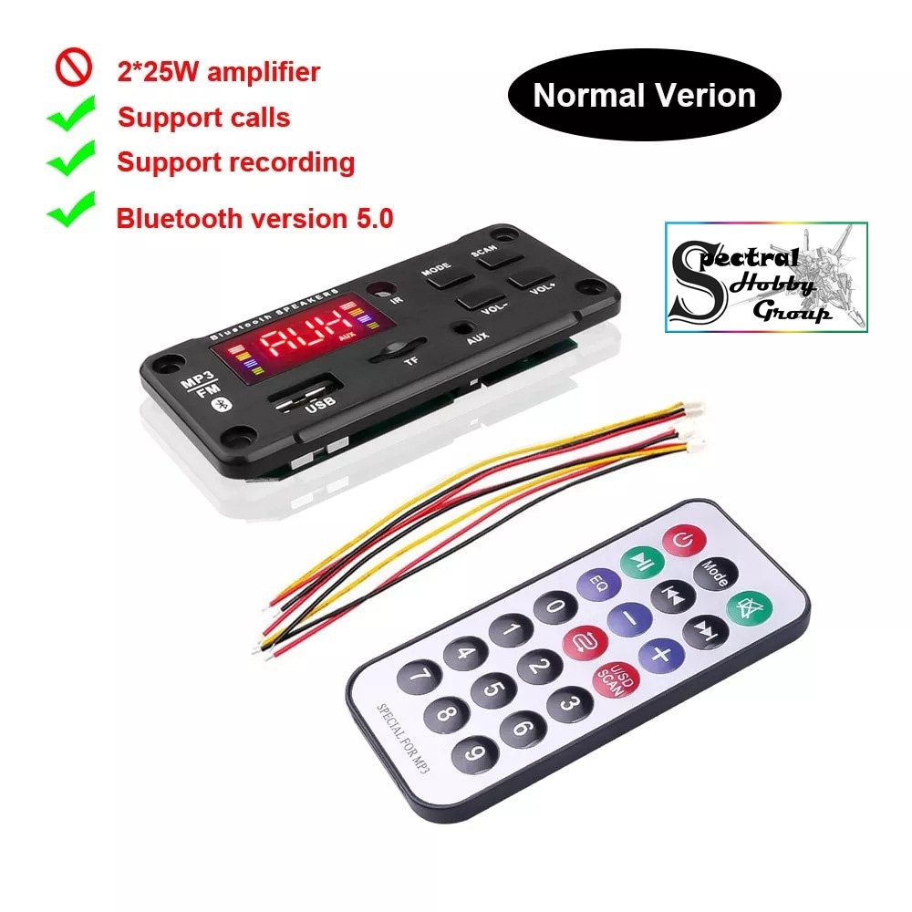 Mạch khuếch đại Giải Mã Âm Thanh Bluetooth 5.0 25W *2 Màn LCD 12V B2i Amplifier Bluetooth speaker