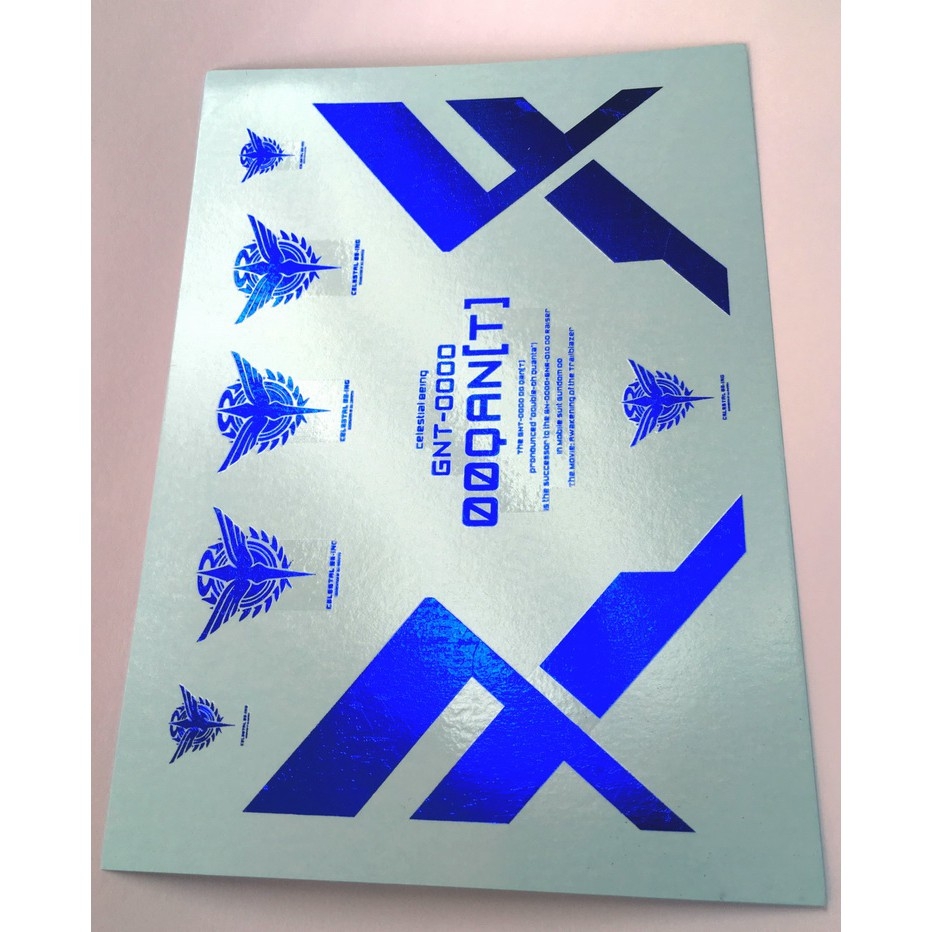 Decal dán mô hình Gundam 00Q Qan T QanT 00Q 8822 MG HG RG các loại Water sticker