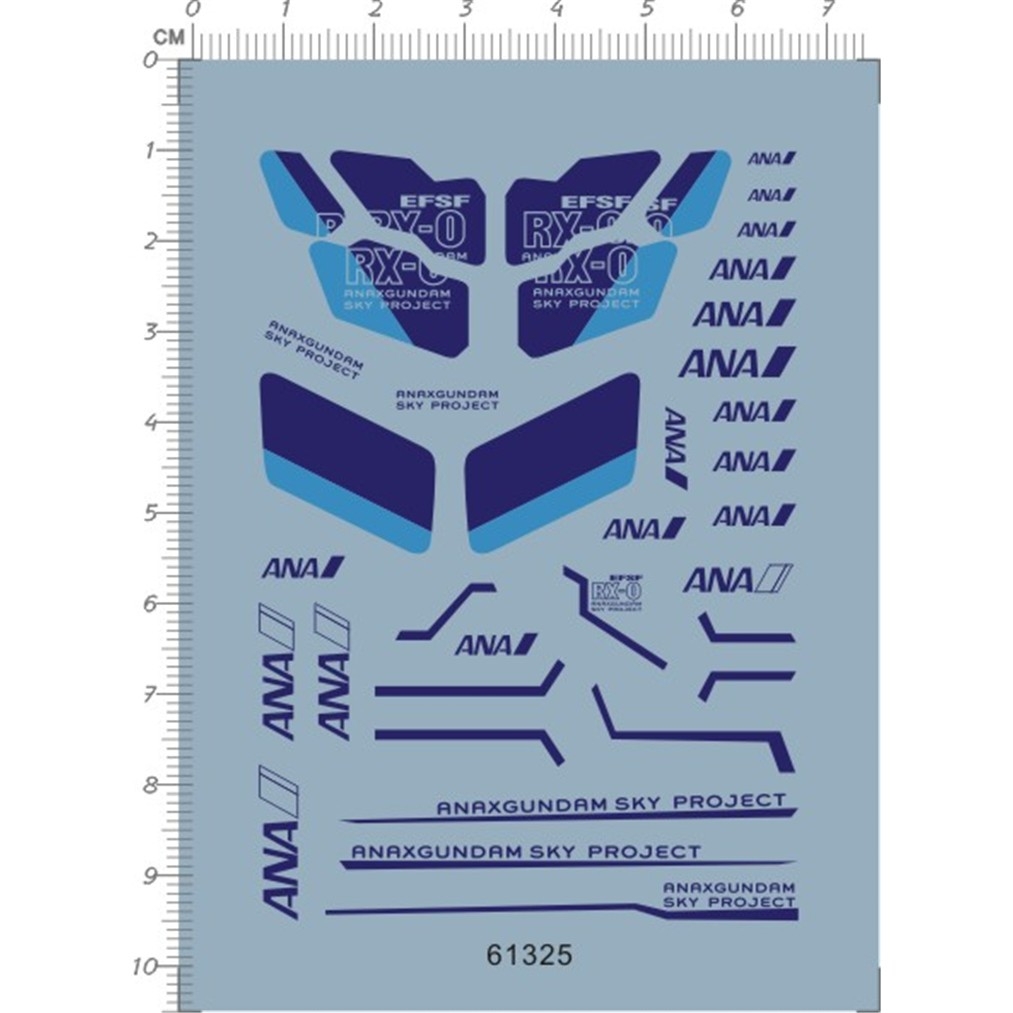 Decal nước dán mô hình UNICORN Gundam MG Mega size MGEX các loại Water sticker