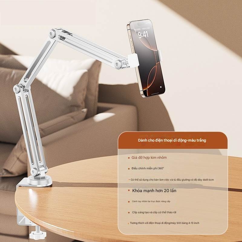 Giá Đỡ Arm nâng Điện Thoại Máy Tính Bảng A50K Cantilevel Aluminum Alloy Bracket 360 Degree Universal stand for phone tablet adjustable
