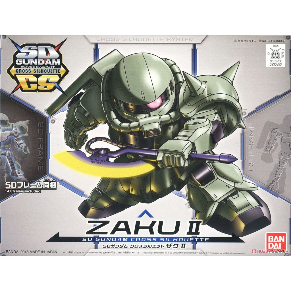 Mô hình lắp ráp SD CS SDCS Gundam Cross Silhouette Zeta Zaku Nightingale - bandai