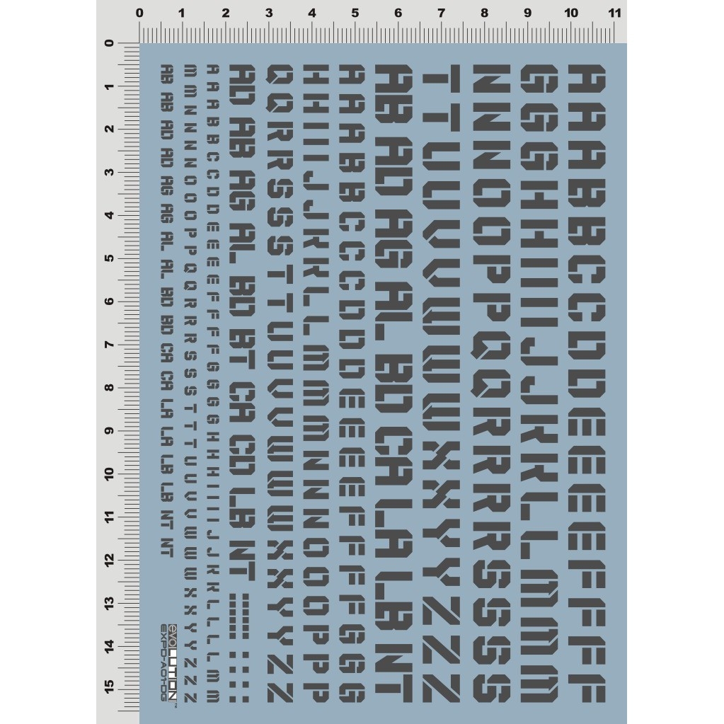 Decal nước dán mô hình Chữ số cảnh báo EVO DL number warning gold MG HG RG các loại