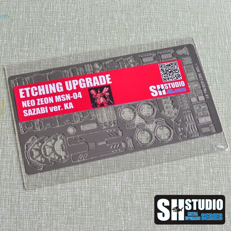 Miếng dán kim loại Decal metal Etching Upgrade cho MG Sazabi ver.ka  / GM sniper