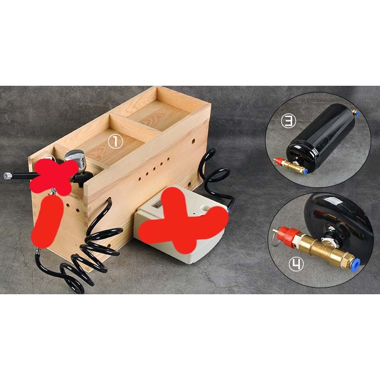 Dụng cụ mô hình bình tank khí cho máy nén mini 1.5L