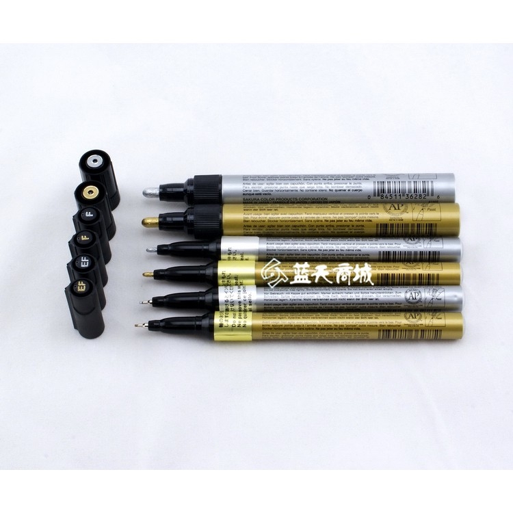 Bút sơn Pen Touch Sakura các màu Plate gold silver pentouch gundam marker color