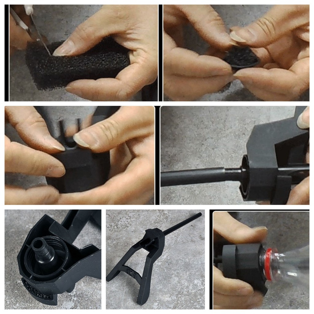 Bình xúc rửa bút sơn gác bút - Airbrush Cleaning Pot