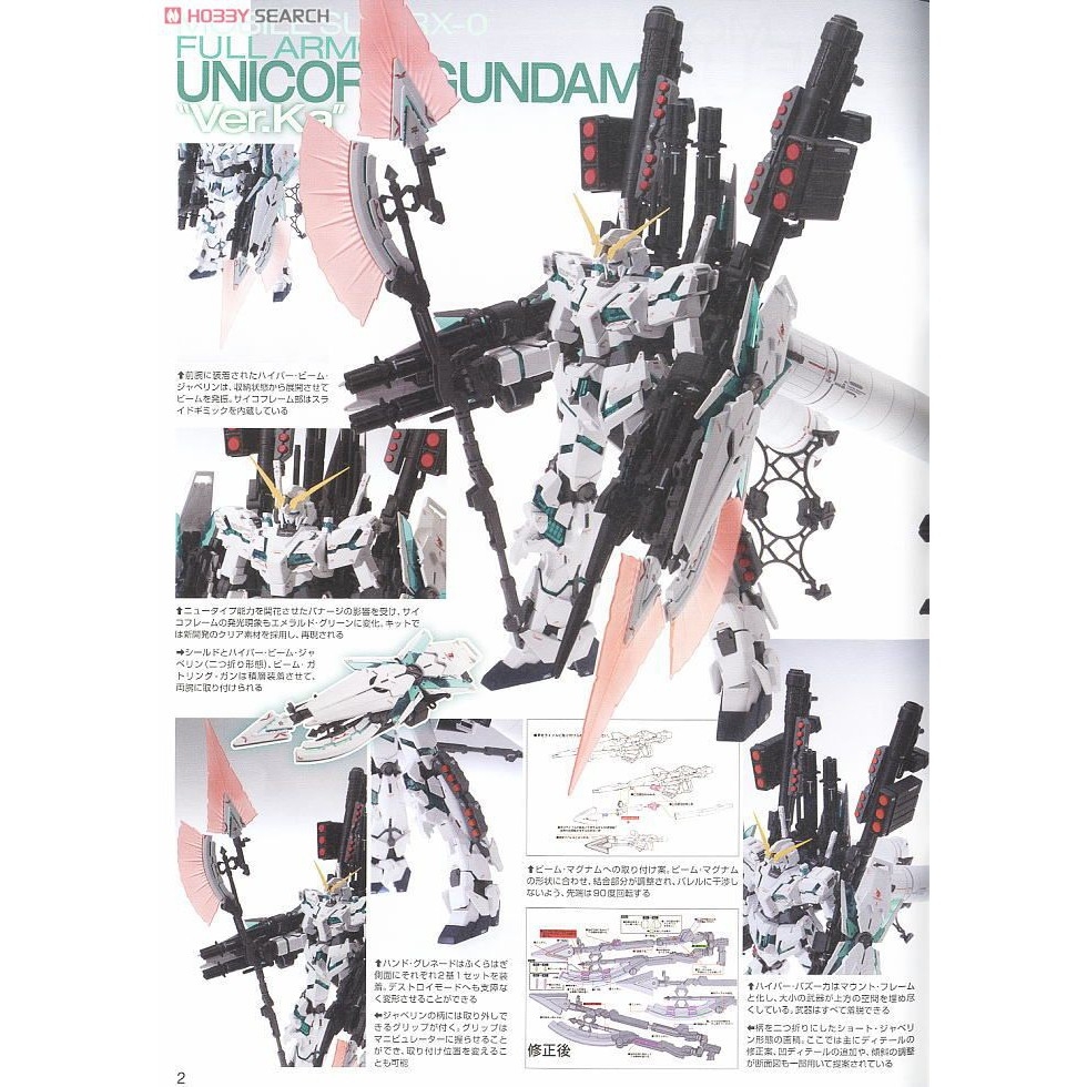 Mô hình lắp ráp MG 1/100 RX-0 Full Armor Unicorn Gundam Ver.Ka RX0 Bandai