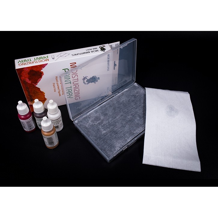 Khay sơn vẽ cọ palette Moisturizing Paint Tray Hand Painted Figure Tray MOB MINIATURSE MM A001 A002 A003