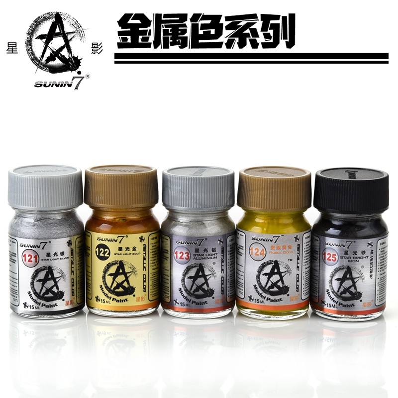 Sơn mô hình Gaia Sunin Gold Silver stainless steel Red Blue Green metallic color paint lacquer các loại