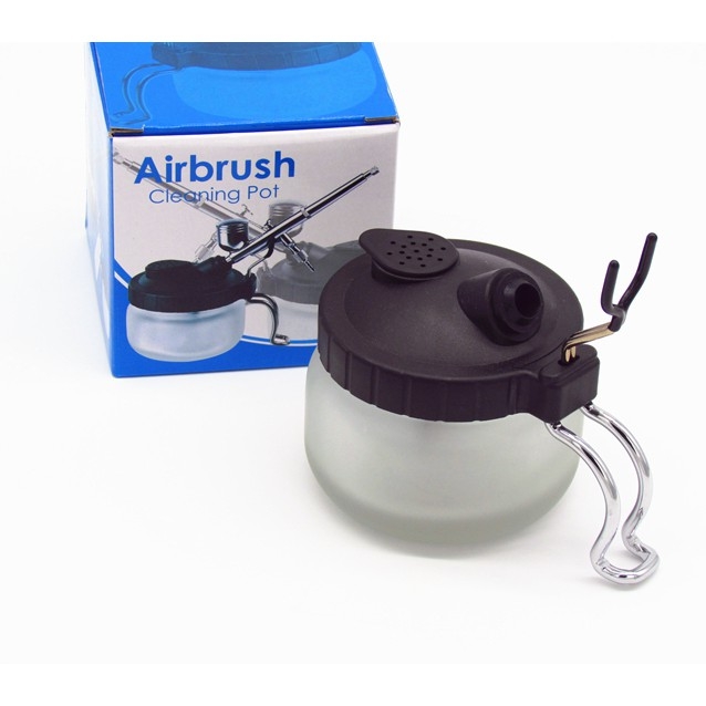Bình xúc rửa bút sơn gác bút - Airbrush Cleaning Pot