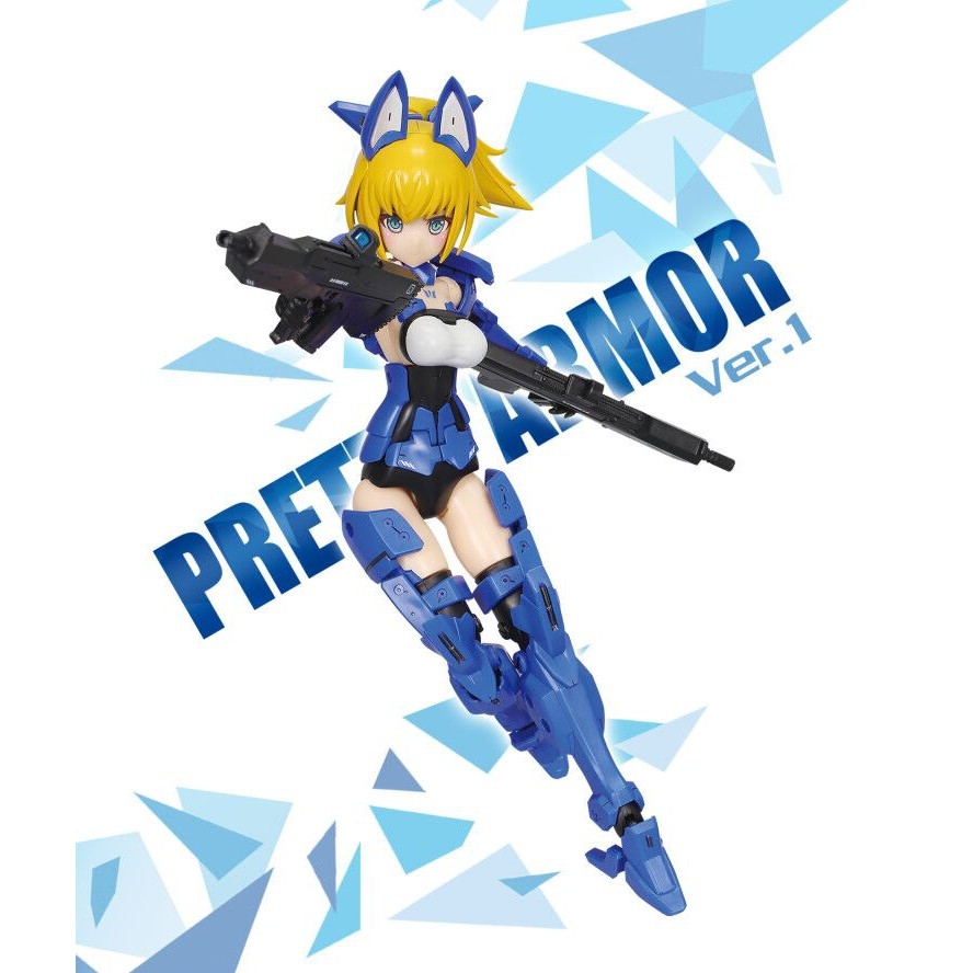 Mô hình lắp ghép Pretty Armor Girl ver 01 Blue - PA model