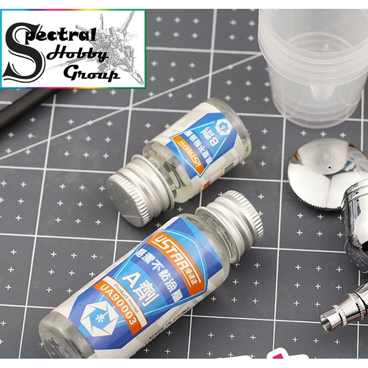Phủ bảo vệ chống bám dính sơn coating cho bút sơn Non-Adhesive Coating Airbrush Cleaning Ustar UA90003