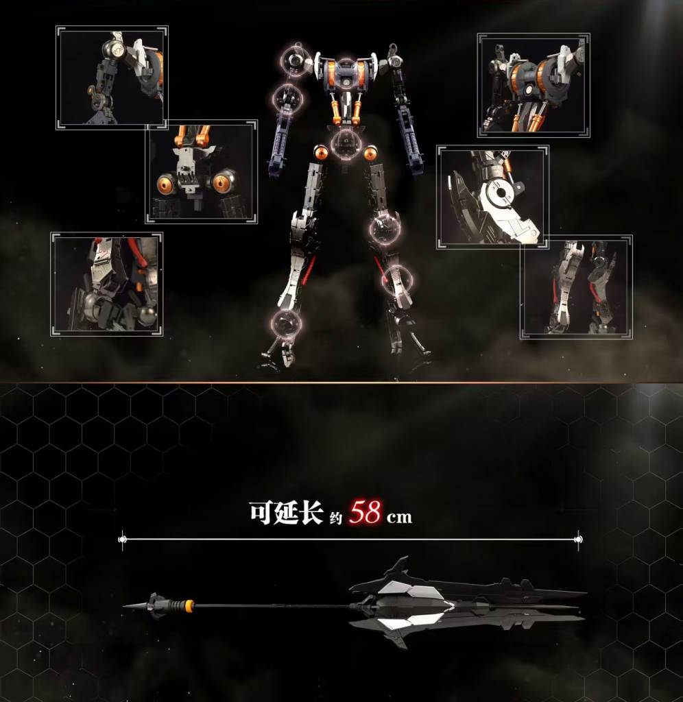 Mô hình lắp ráp PG 1/60 Barbatos Lupus Rex metal frame WOLF REMAINS Model LOGAR