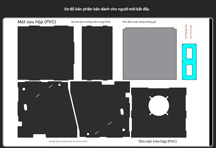 Hộp hút mùi sơn thác rèm nước 80W Water spray box CorMake