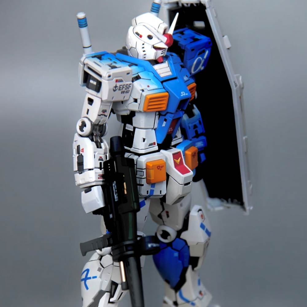 Mô hình lắp ráp RG 1/144 RX-78-2 2.0 RX78 Kowloon Fist Color Scheme White Base 5501