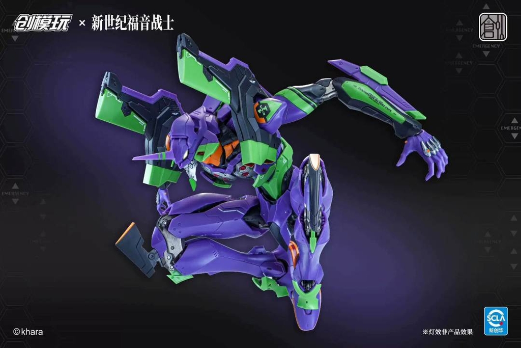 Mô hình lắp ráp Tron Creative Evangelion EVA-01 & 06 Metal Frame Alloy Movable