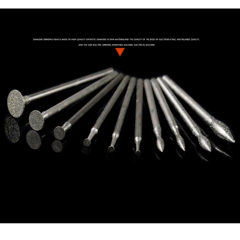 Bộ 40 mũi đầu mài khắc dũa nhám đa năng GJ01 Grinding head amber beeswax jade agate