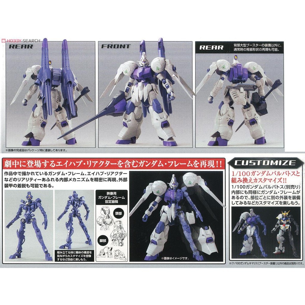 Mô hình lắp ráp FM IBO 1/100 Gundam Kimaris Booster BANDAI