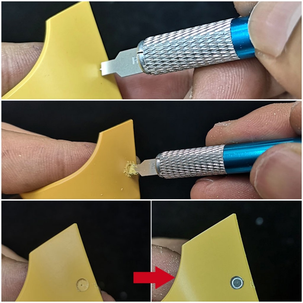 Dụng cụ mô hình ALEXEN HD AJ0049 mũi khoan bằng flat tròn Bottom pin drill