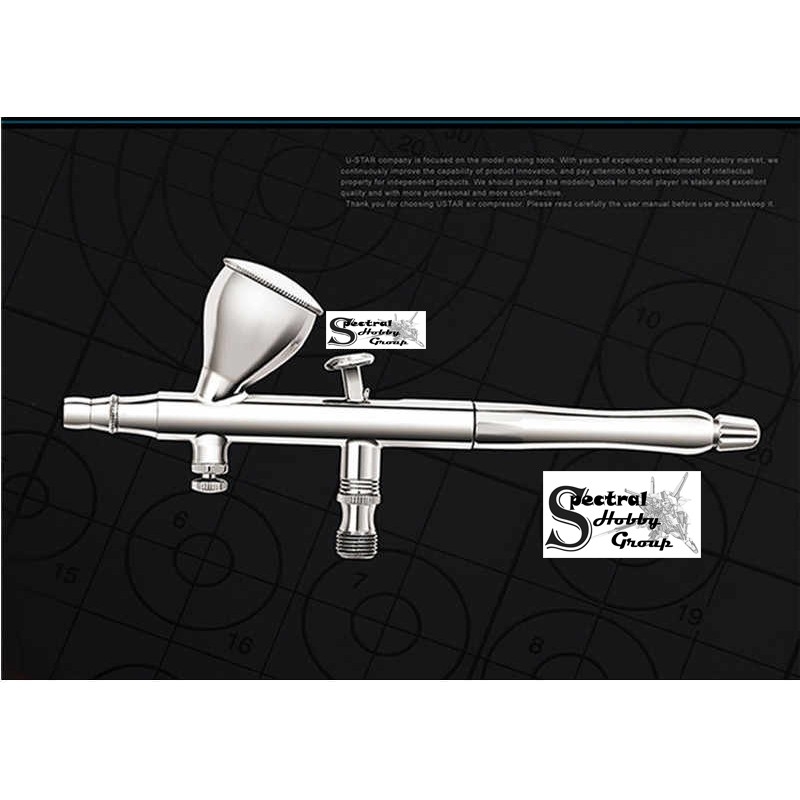 Dụng cụ bút sơn mô hình Pen airbrush USTAR KP45 KP-45 0.3mm 7cc Dual Action Japan Style