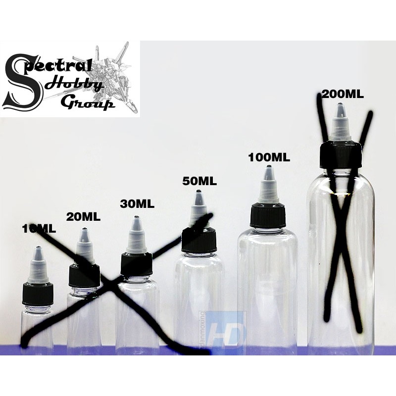 Lọ đựng pha sơn mô hình set 5 lọ Spare Bottle model paint - MIO