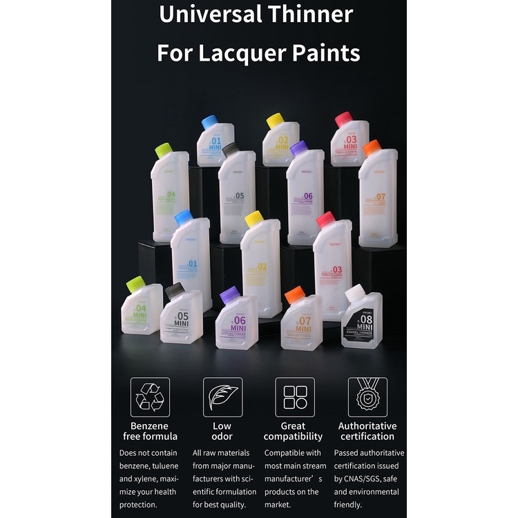 Dung môi pha sơn mô hình DSPIAE Thinner MINI Leveling | Cleaner | Remover vệ sinh tẩy sơn paint lacquer color