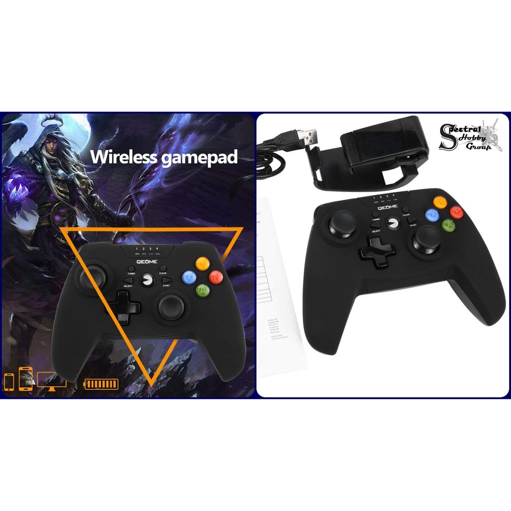Tay cầm chơi game QEOME không dây có rung NS-A601 gamepad cho Android IOS PC PS3 Tablet Mobile TV