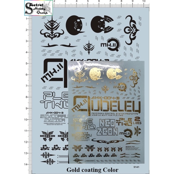 Decal nước dán mô hình gundam MG HG Qubeley Haman Karn Water sticker các loại