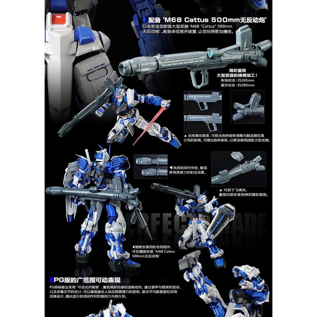 Mô hình lắp ráp PG 1/60 Gundam Astray Blue Frame - P Bandai