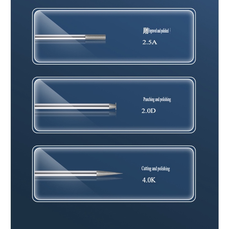 Phụ kiện bộ mũi mài dũa siêu nhỏ cho máy khoan mini grinding head - mài cắt mạch , nhựa , đá , gỗ, ...